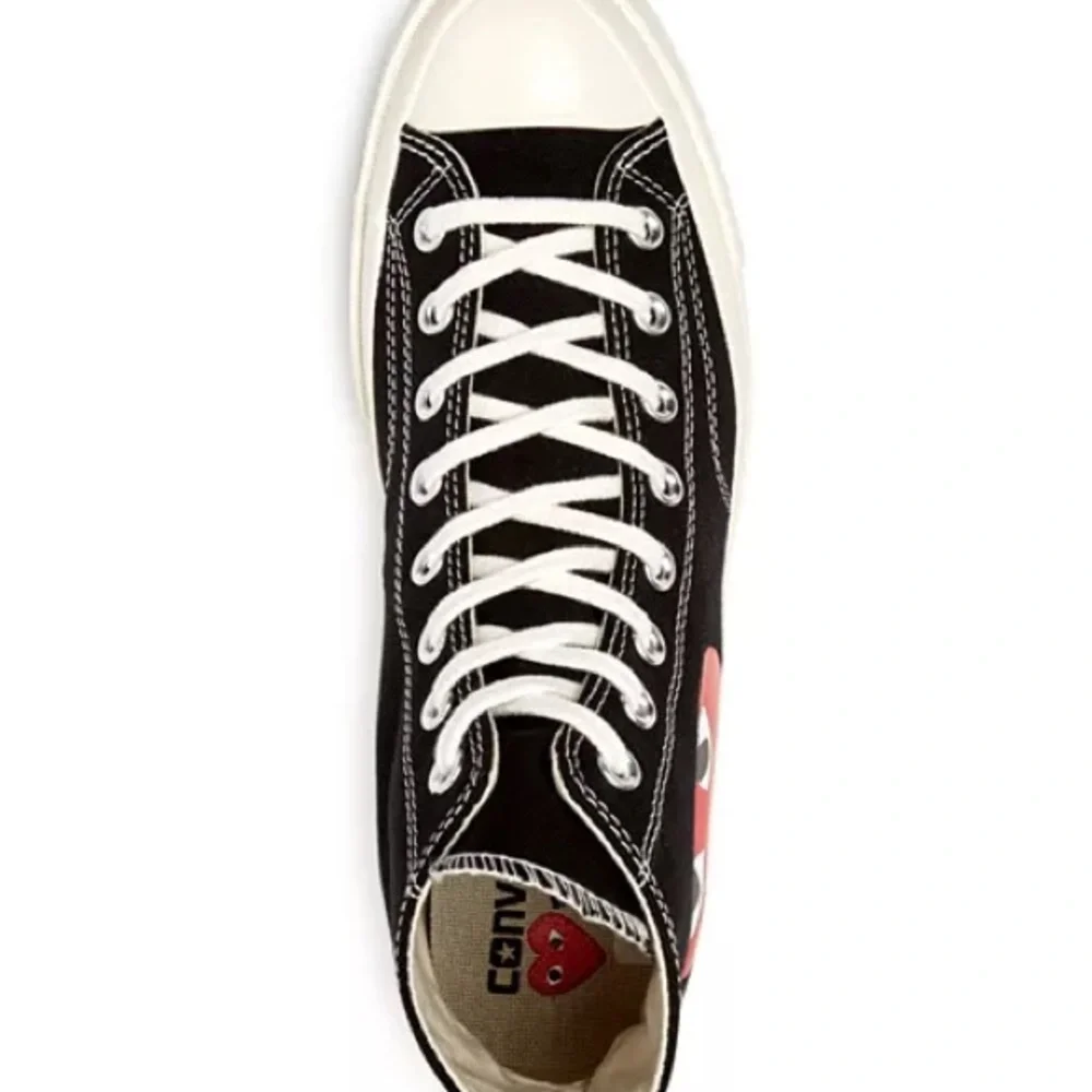 Comme Des Garcons PLAY x Converse Unisex Chuck Taylor High Top Sneakers - Picture 2 of 6